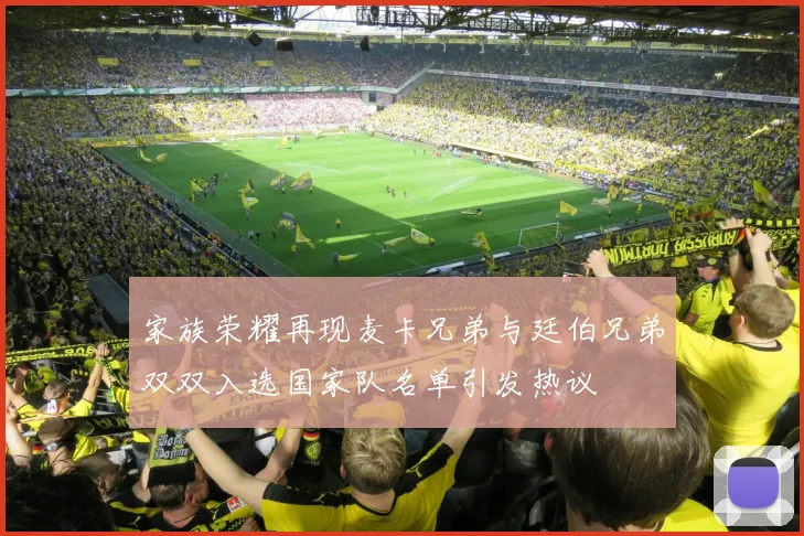 家族荣耀再现麦卡兄弟与廷伯兄弟双双入选国家队名单引发热议